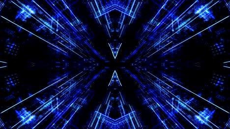 ciudad virtual digital abstracta. escaneo de la ciudad para el concepto de ataque de hackers. render 3d 4k bucle