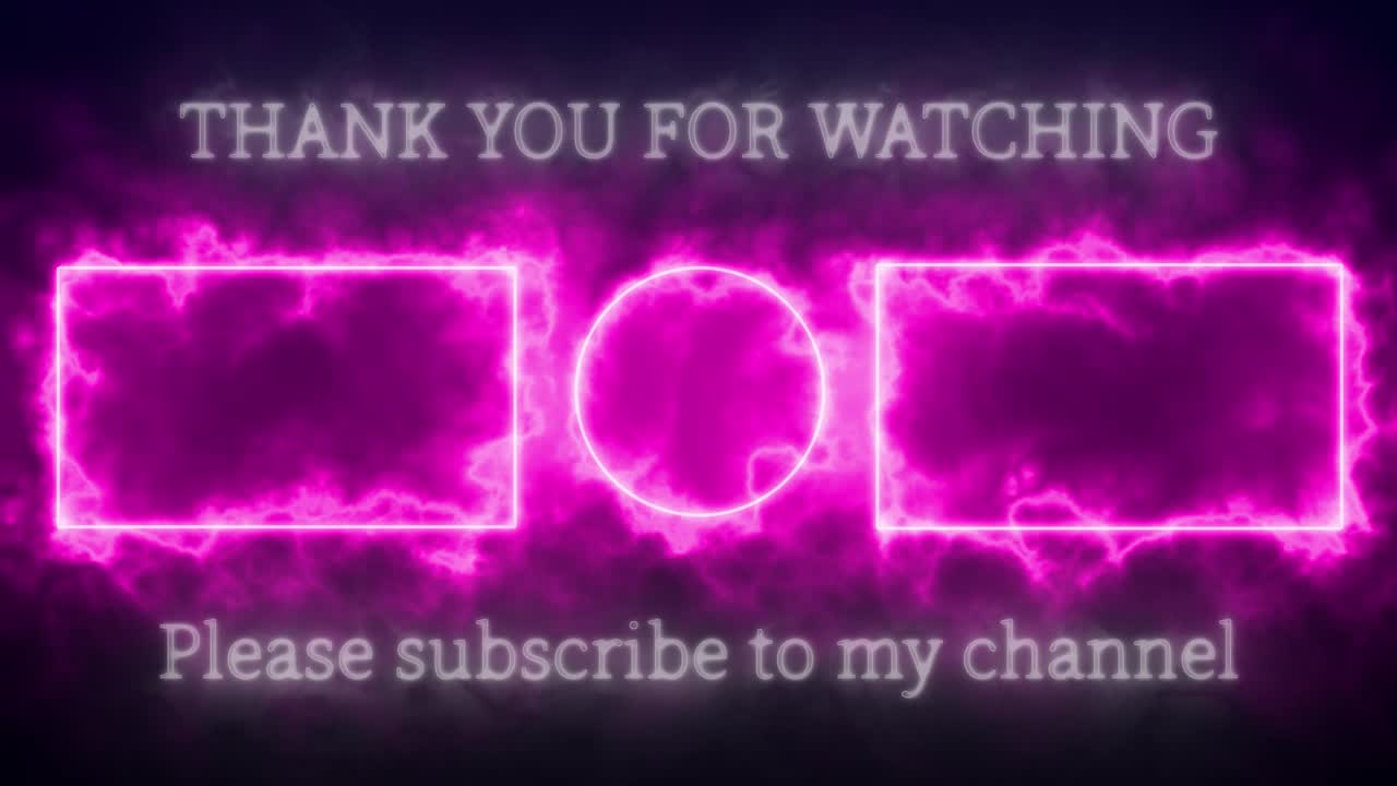 Flashy shine end card ending screen motion graphics