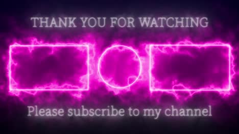 flashy shine end card ending screen motion graphics