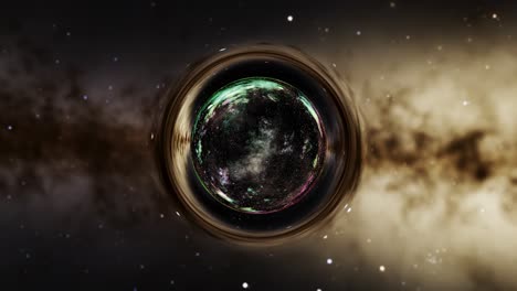 wormhole through a galaxy