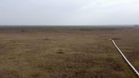 Una-Antena-Ascendente-De-Tuhu-Bog-En-Estonia-A-Finales-De-Otoño