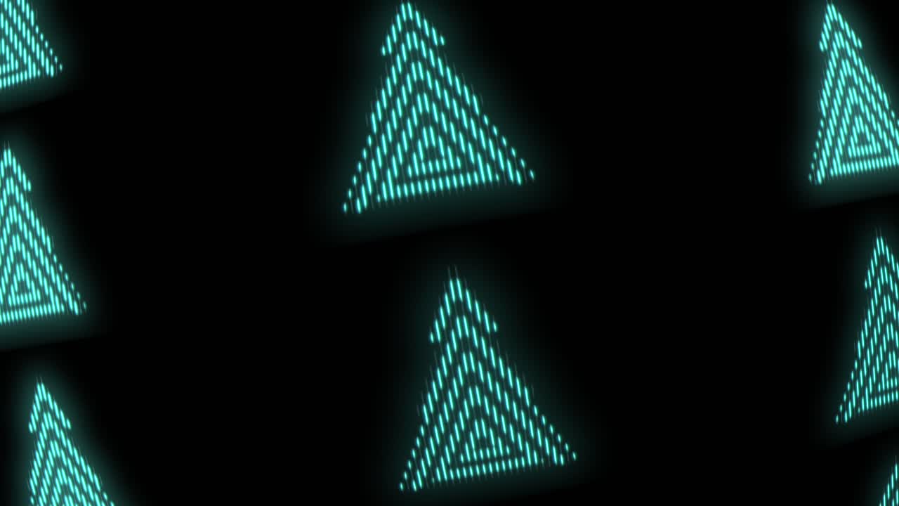 patrón de árboles de navidad con luz led verde neón pulsante 4