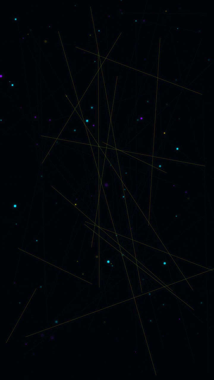 Abstract Motion Background with Glowing Particles and Intersecting Lines