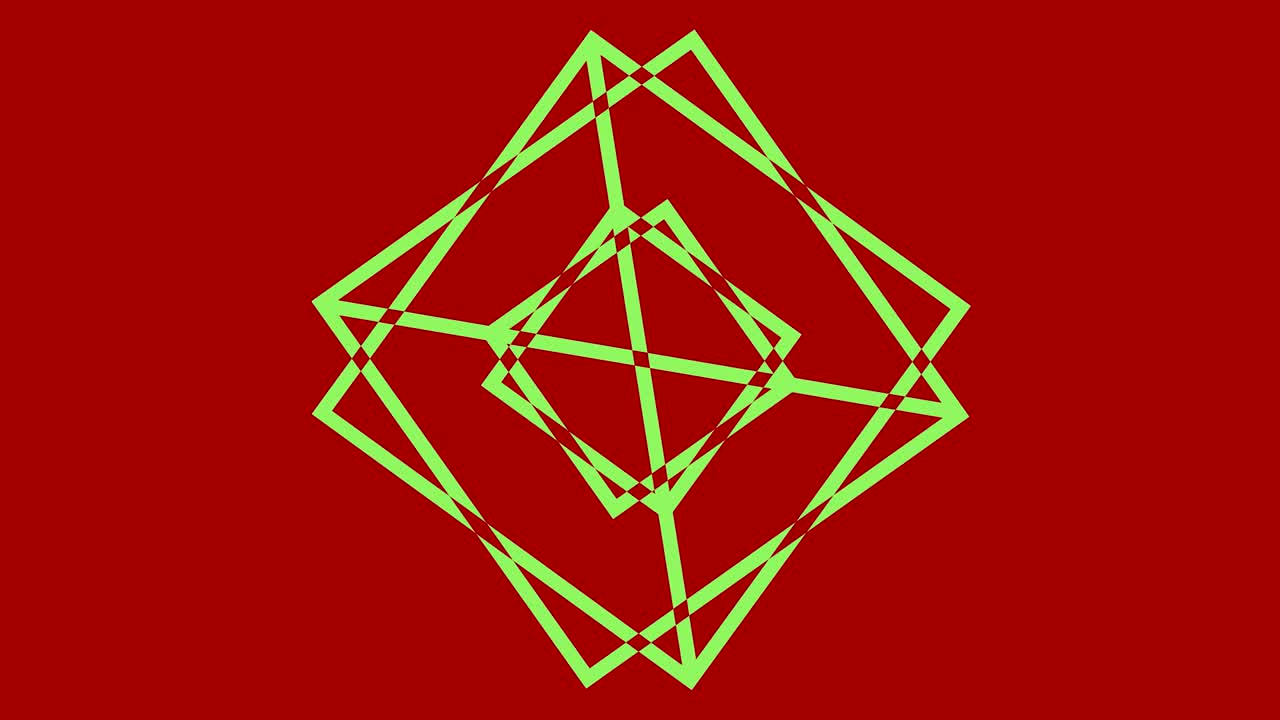 4k 비디오 모델 스트로보스코픽 및 최면 효과, 16:9 비디오 형식