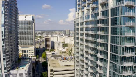 Aerial-view-of-downtown-Tampa,-Florida-skyscrapers