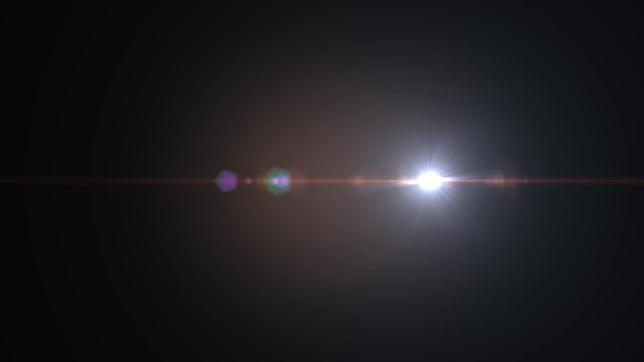 Animazione di sfondo con effetto bokeh, bagliori di luce e perdita di luce