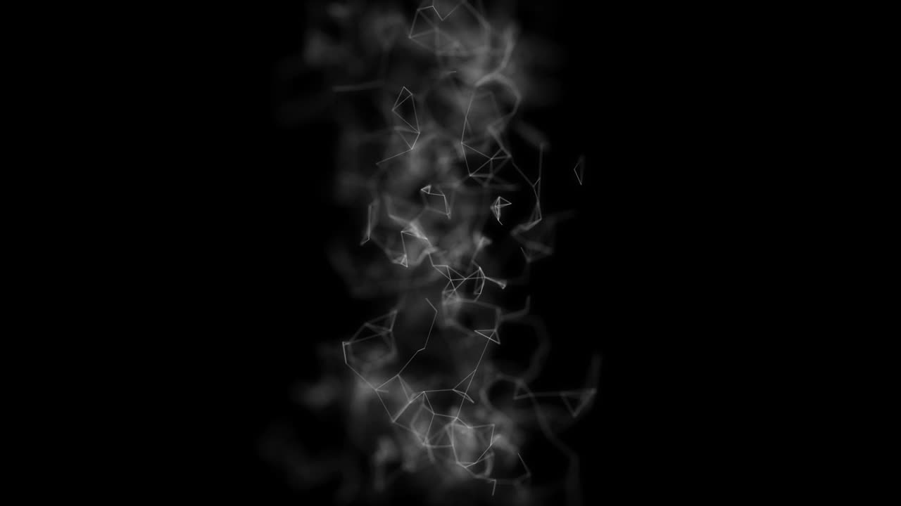 불규칙하게 움직이는 점과 그들을 연결하는 선의 루프 cg