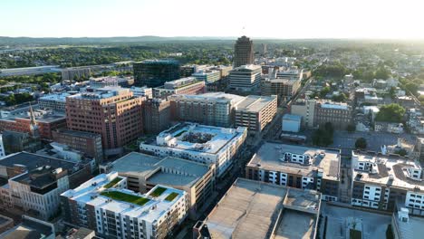 Downtown-Allentown-Pennsylvania-Antenne-Einspielung