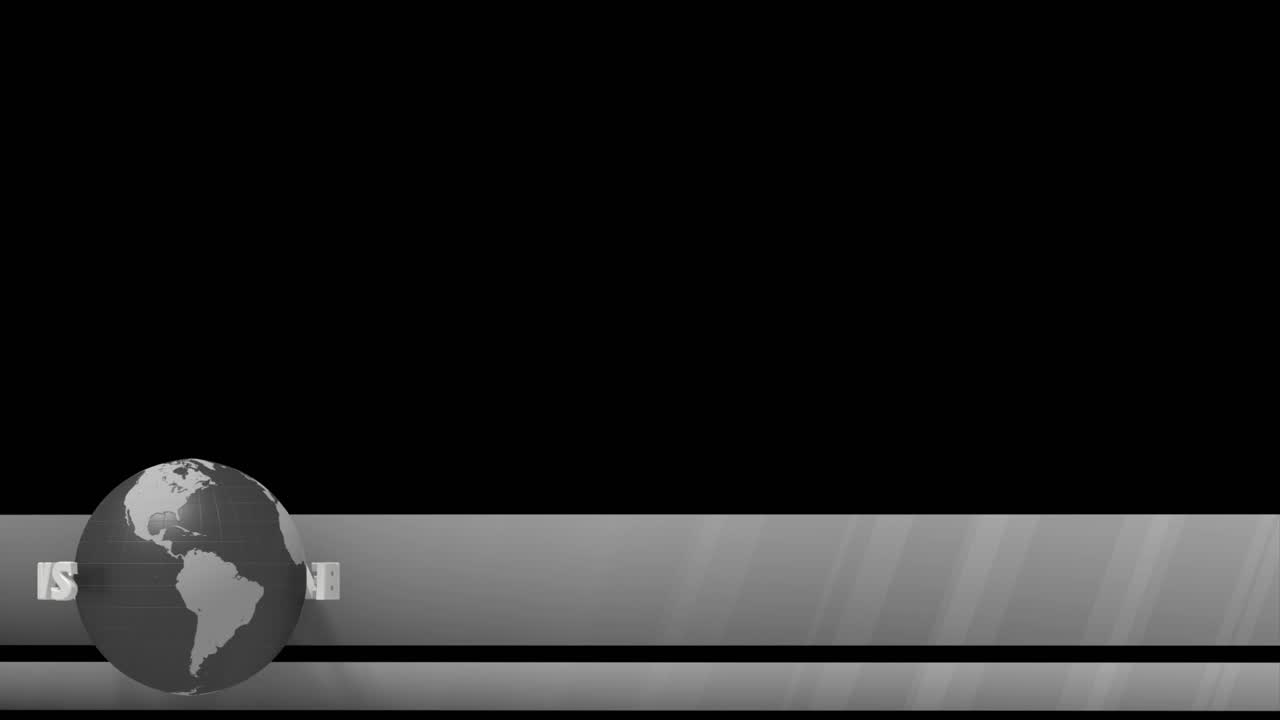 Breaking news world globe lower third 3rd chyron l3rd loop 4k