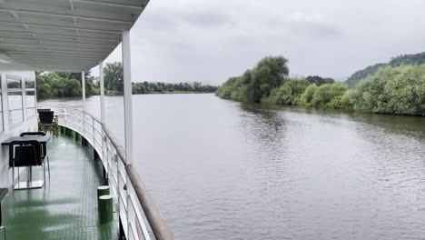 a trip with a ship on the river weser