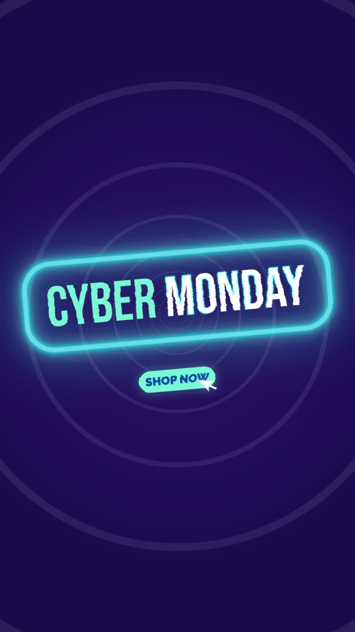 eine animation eines flachen designs cyber monday banner pack