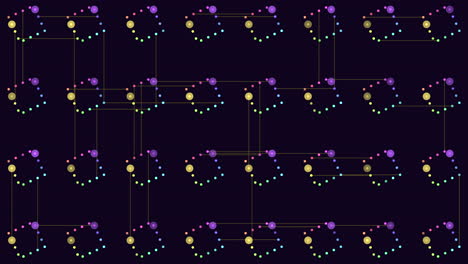 cuadrícula geométrica patrón intrigante de líneas y círculos