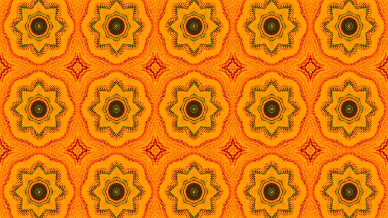 Un video in loop continuo mostra vivaci motivi a tunnel in colori brillanti, creando un effetto visivo coinvolgente. Il movimento dinamico cattura gli spettatori, perfetto per l'uso come salvaschermo.