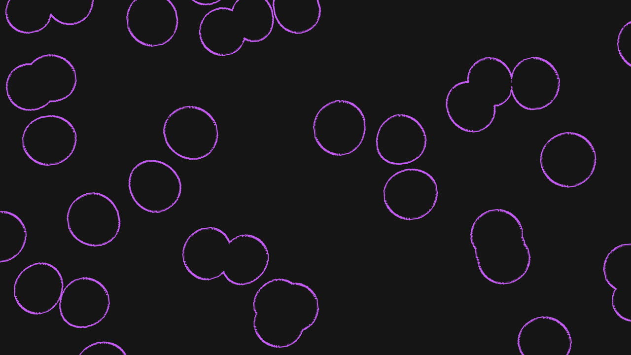 Purple circle pattern on black background