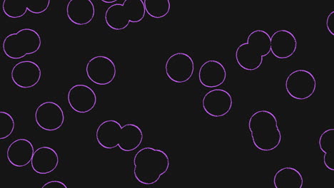 Purple-circle-pattern-on-black-background