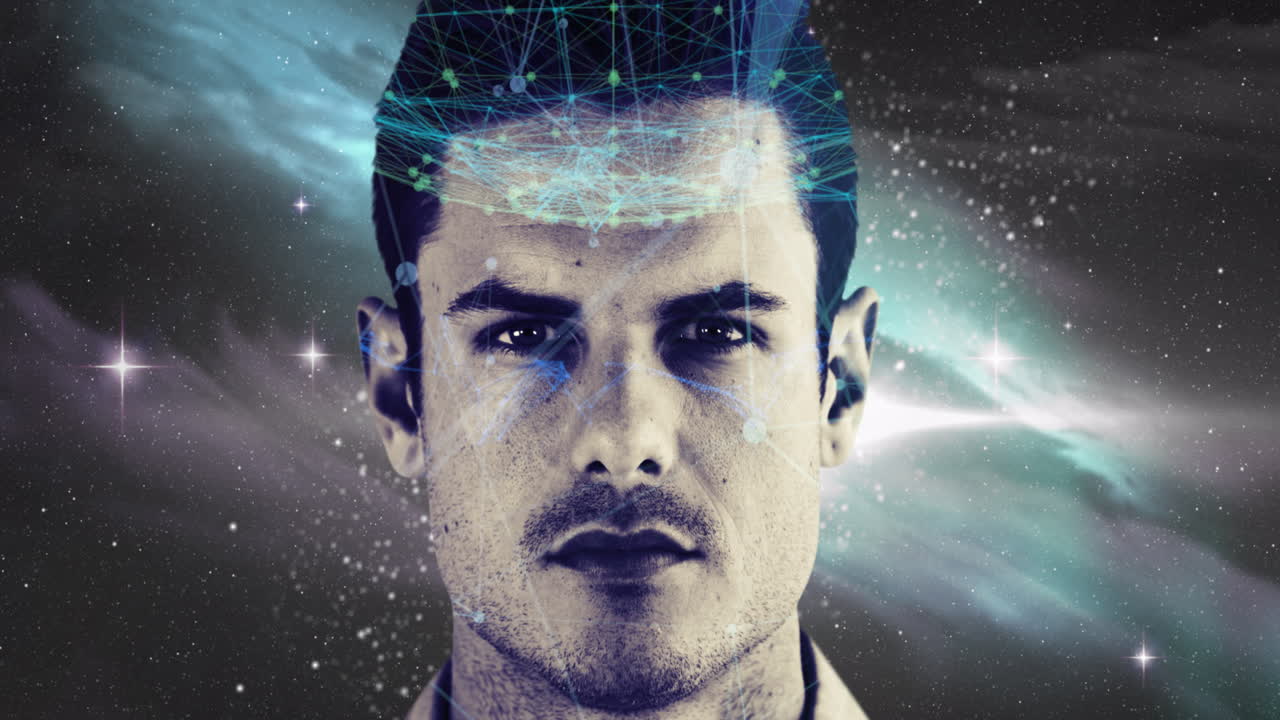 우주에 대한 인간에 대한 연결 네트워크