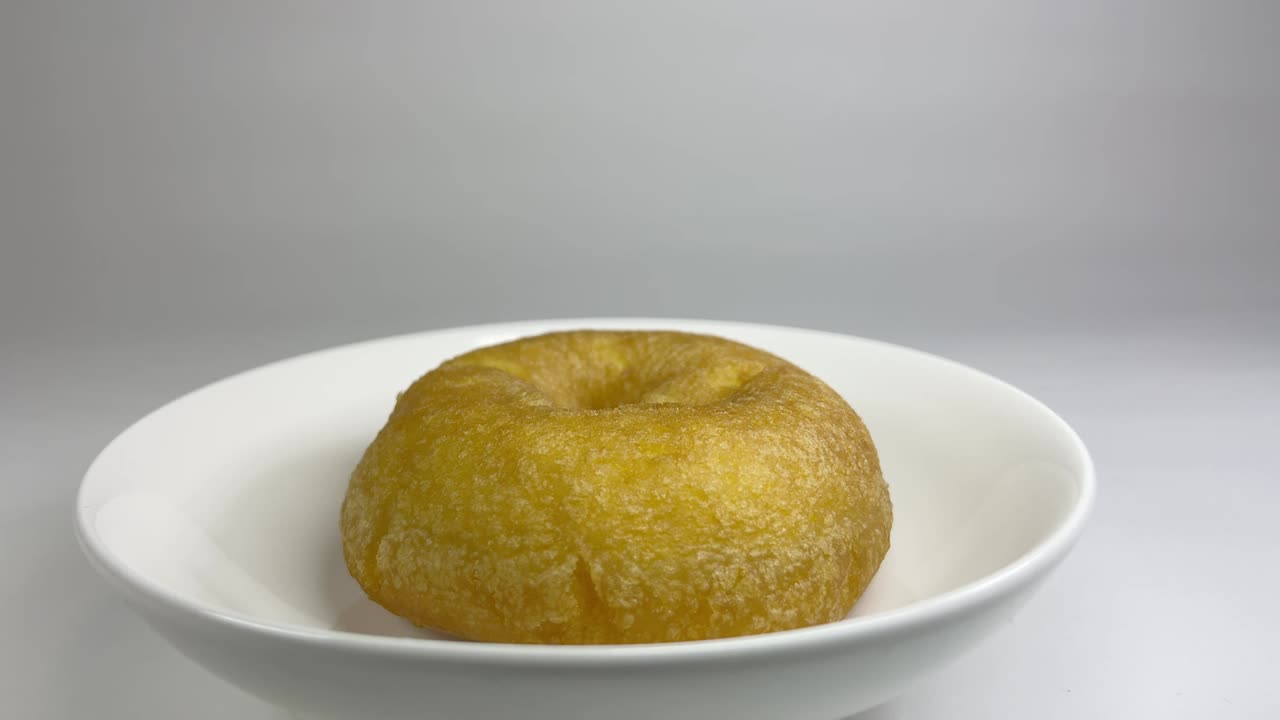 donut pequeño, video en primer plano