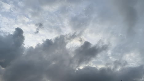 rain clouds approaching. looking at sky. time lapse