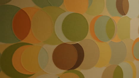 abstract overlapping circle pattern in earth tones