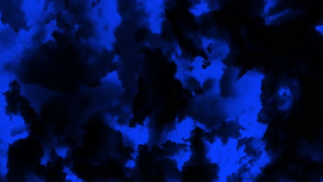 dark blue sky with clouds