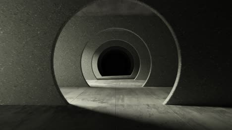 abstract concrete tunnel