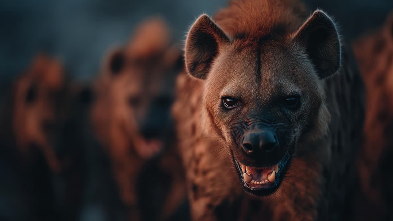 A Close Encounter with Hyenas: Unraveling the Mystique of Nature's Scavengers in a Tense Moment of Wildness and Survival