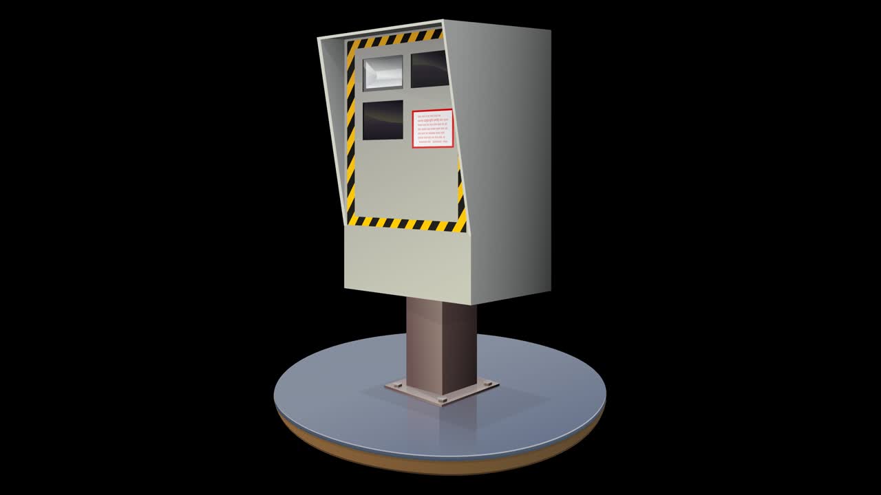 알파 채널과 함께 박이는 도로 카메라 애니메이션 루프