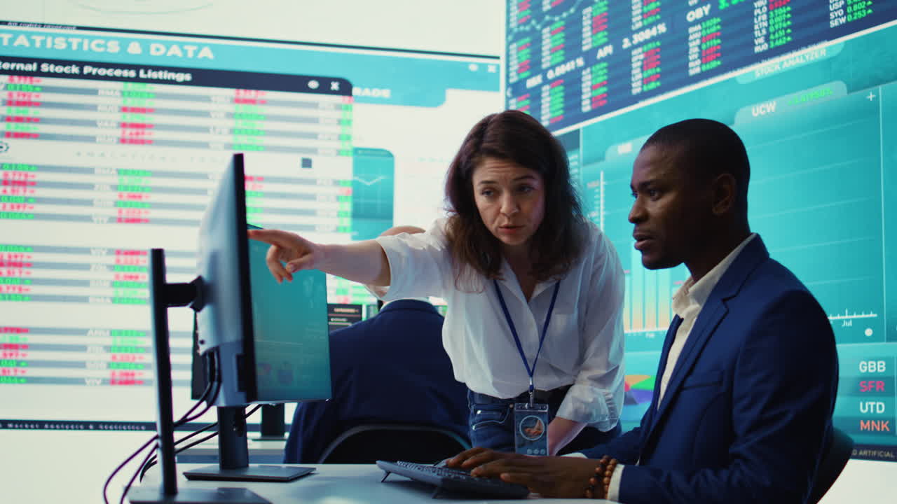 Project manager ensuring productivity and efficiency in creating annual reports