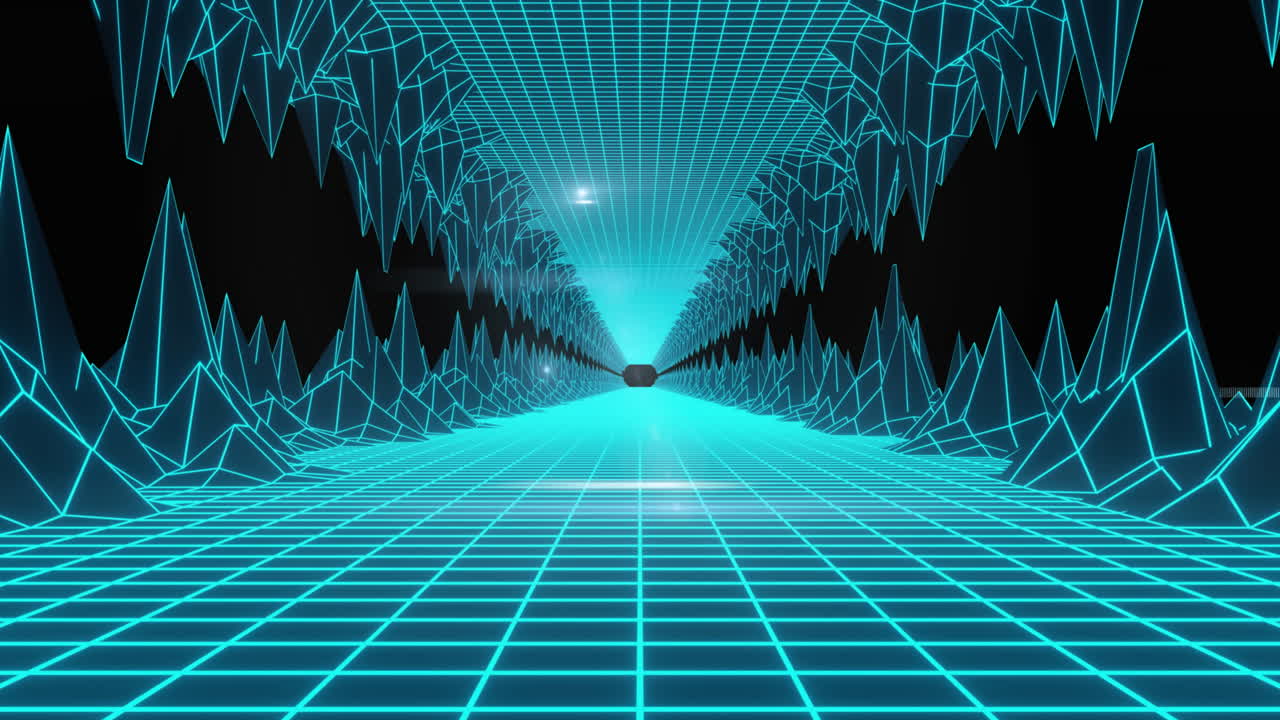 Animation of scope scanning over digital tunnel