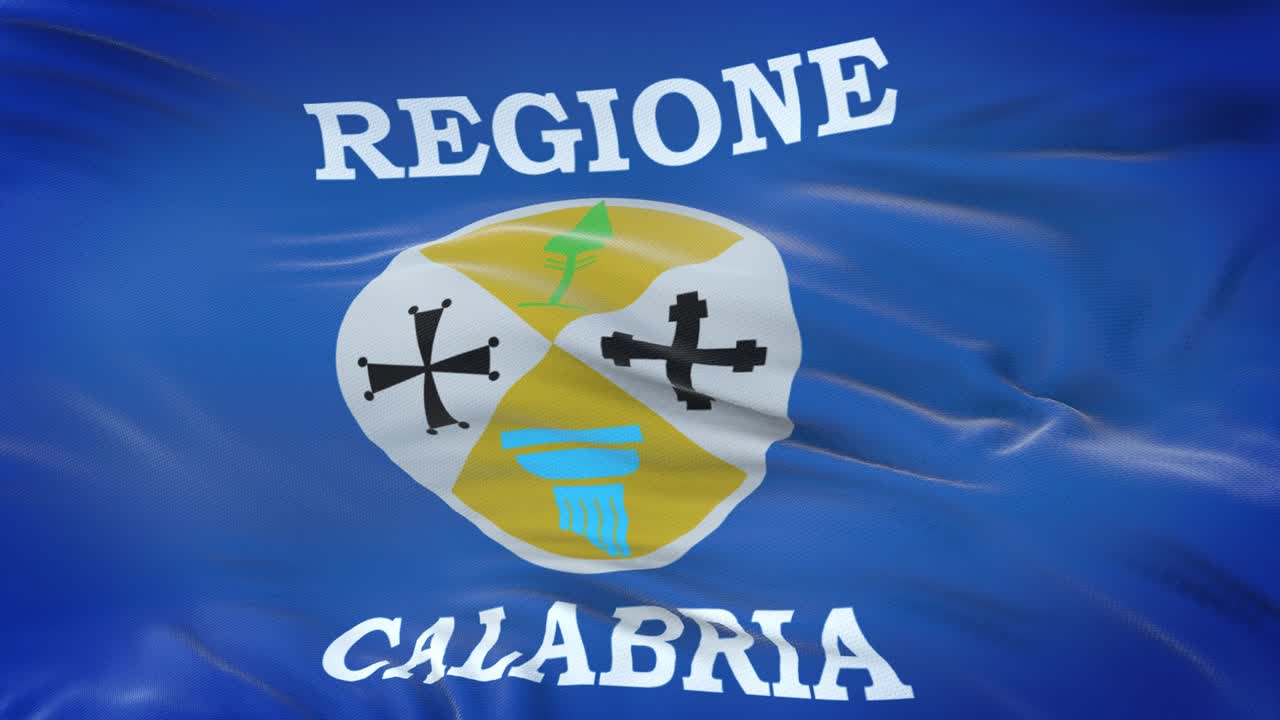 칼라브리아 (이탈리아의 지역) 발은 매우 상세한 직물 질감으로 바람에 흔들리고 있습니다.