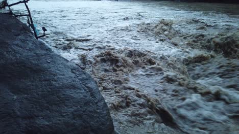 river flowing after heavy rain