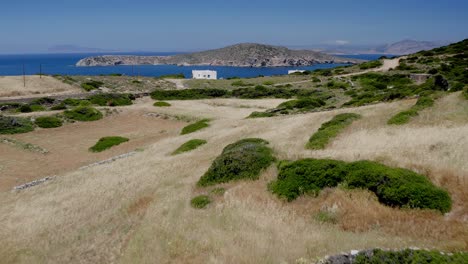 Over-Hills,-Aerial-View-In-Aegiali