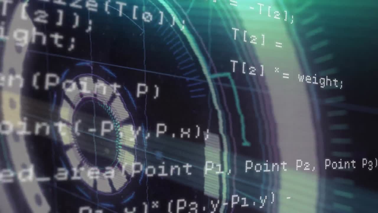 animación del escaneo de alcance con fallas y procesamiento de datos