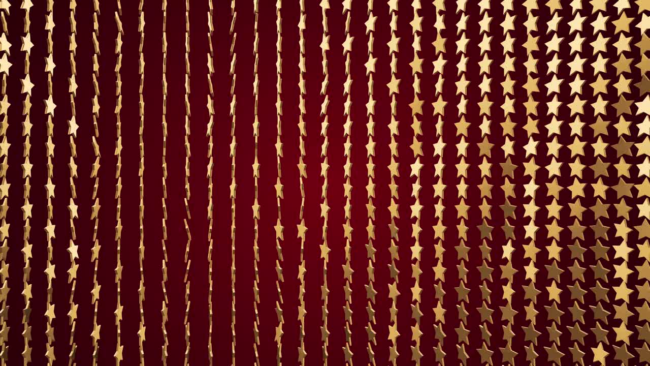 4K Christmas Sparkling Gold Stars Motion Background, Christmas Background Gold Particles Glitter Glamour