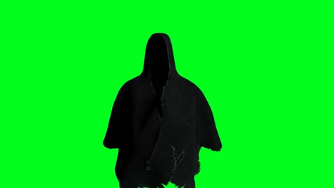 el misterio del miedo a la animación de fantasmas. la sudadera dinámica. el aislamiento. la animación realista de pantalla verde 4k.