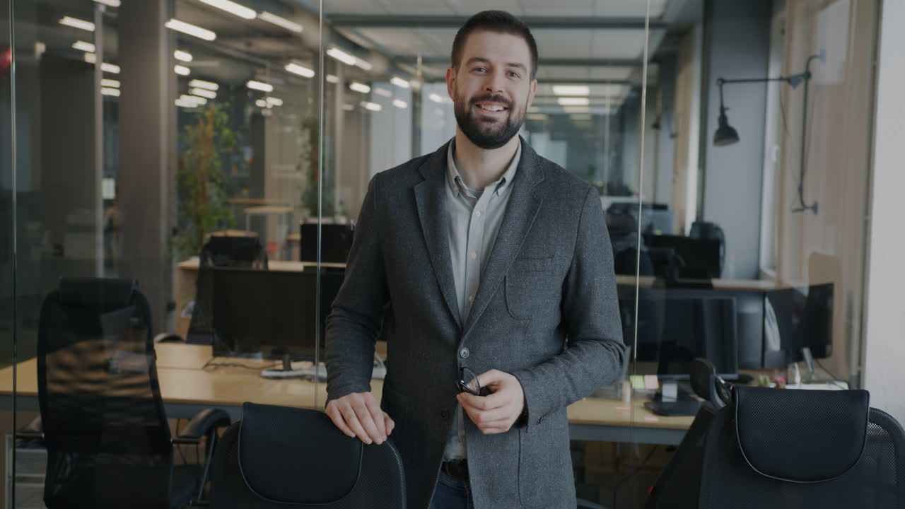 Businessman in Office Portrait