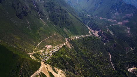 village in colca canyon in south america