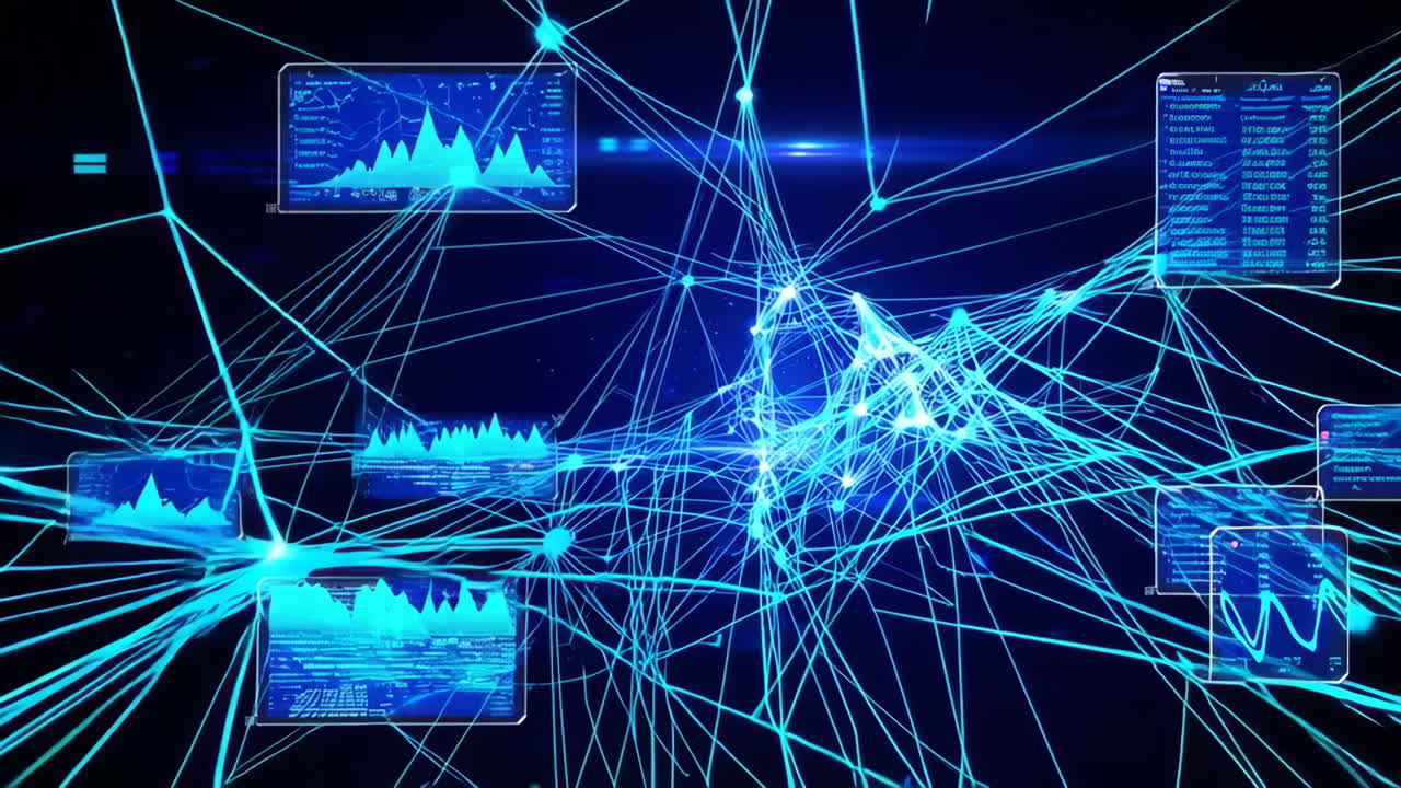Abstract Network Visualization with Data Charts