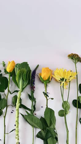 yellow and green floral arrangement