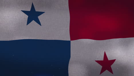 The-Panama-national-waving-flag