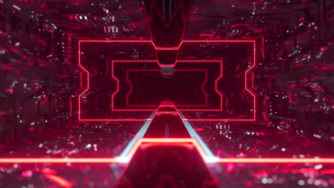 el túnel de neón futurista