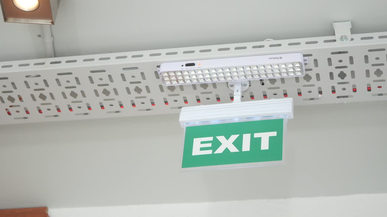 Emergency Exit Sign with LED Light