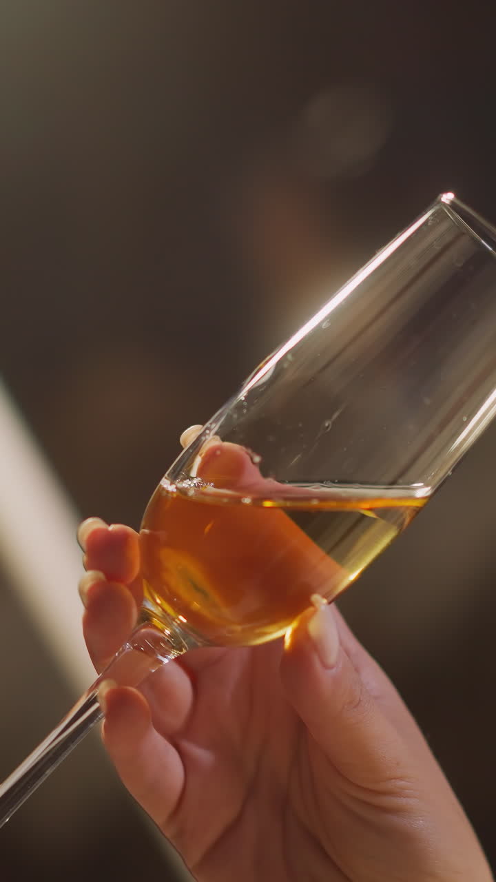 la tierna mano de la joven dibuja círculos imaginarios en el aire perdidos en profunda contemplación. bebida dentro del vaso acompaña los pensamientos profundos de la señora melancólica