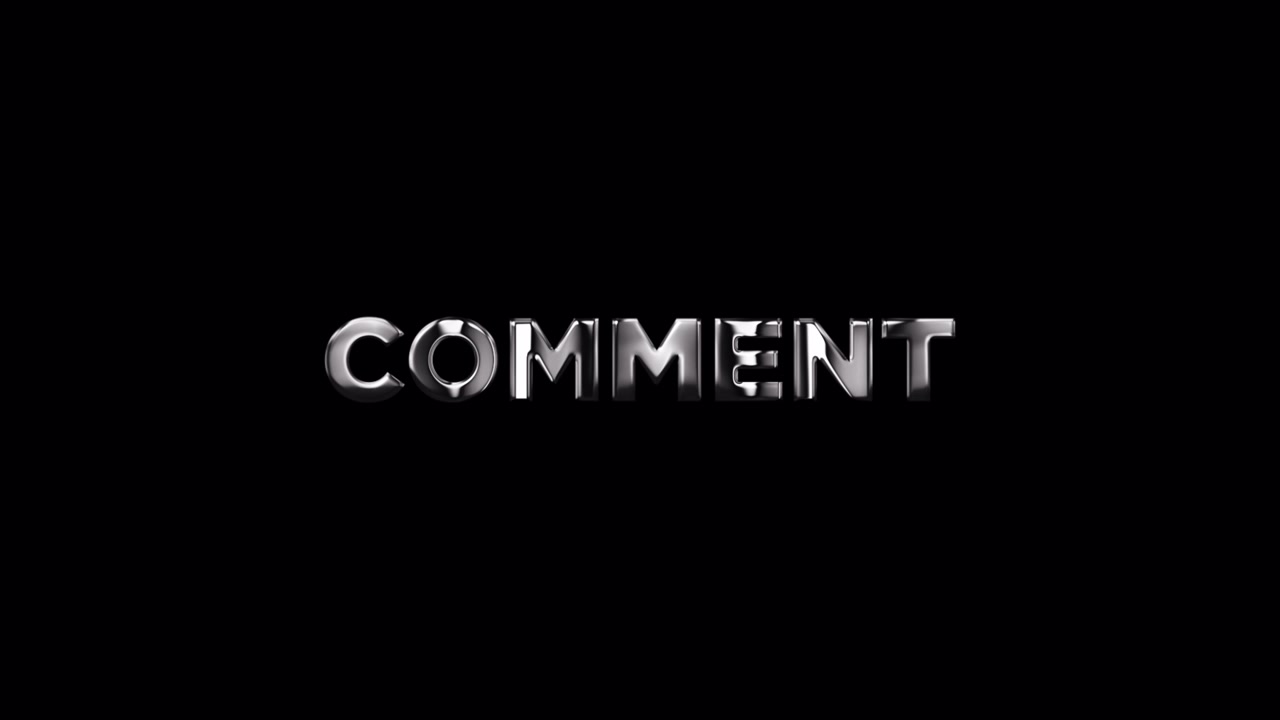 Comment on Black Background