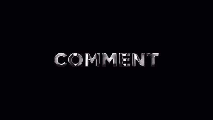 Comment on Black Background