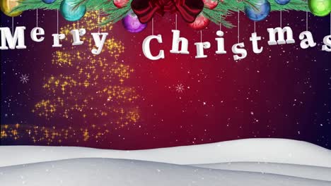 Animation-of-snow-falling-over-merry-christmas-text