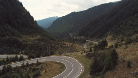 mountain path, aerial