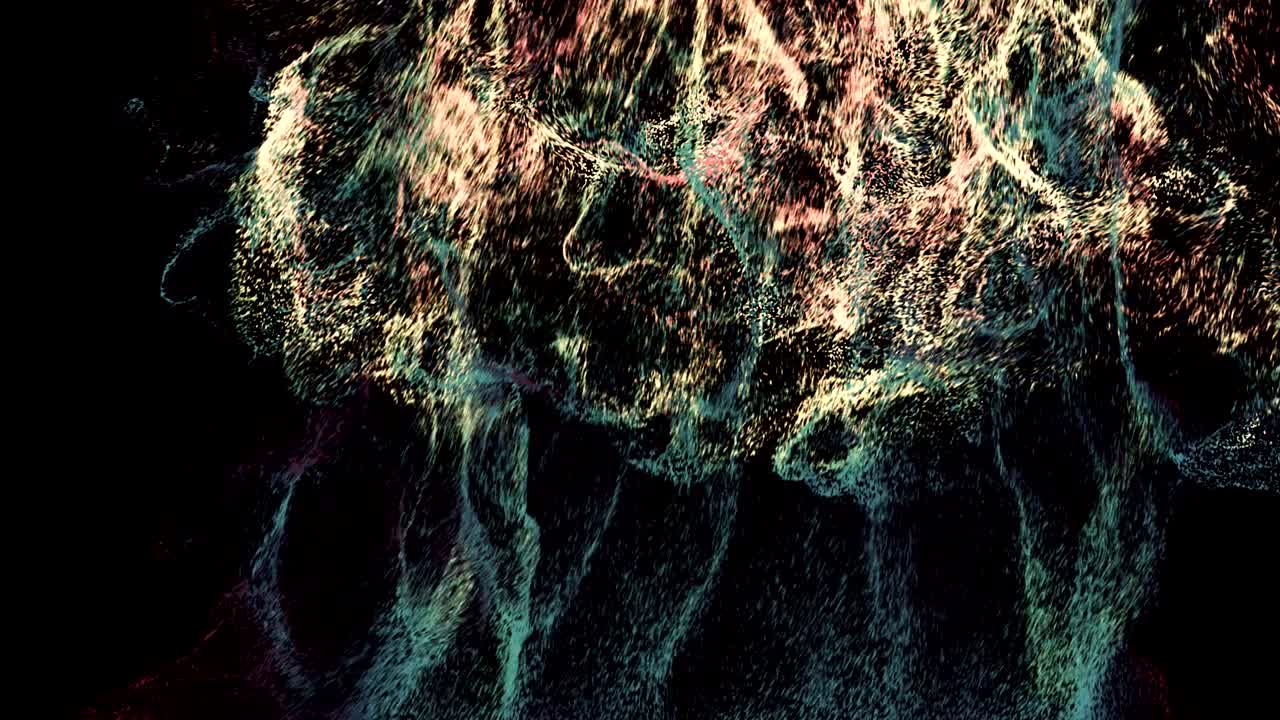 una explosión de partículas única.