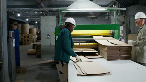 cardboard box production line