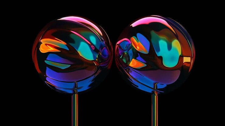 Abstract Colorful Spheres